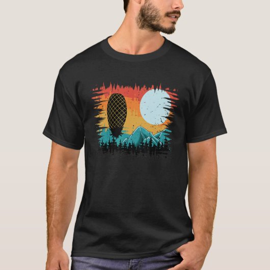 T-shirt Outdoor Swinger Hiking Camping Retro Upside Down P (Devant)