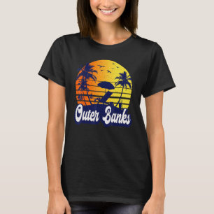 T-shirt Outer Banks Caroline Plage du coucher de soleil Ré