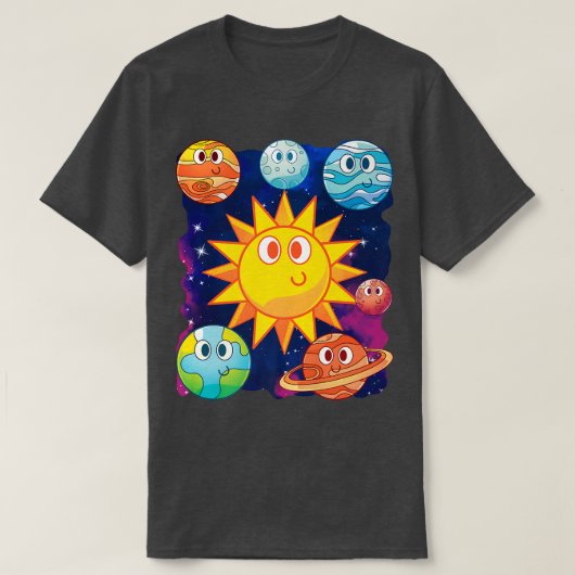 T-shirt Outer Space Science Galaxy Astronomy Universe Cute (Design devant)