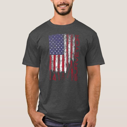 T-shirt Outil américain de surveillance du drapeau 4 juill (Devant)