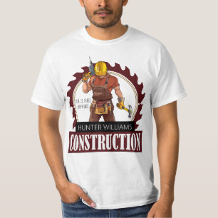 T-shirt Outil Construction Builder Publicité professionnel