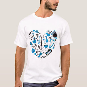 T-shirt Outil de coeur Musicien