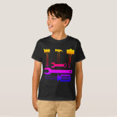 T-shirt Outil manuel coloré Garçons (Devant entier)