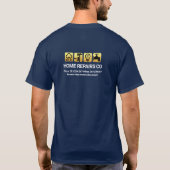 T-shirt Outil manuel de construction d'or élégant (Dos)