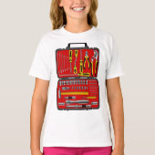 T-shirt Outils Dans Une Boîte À Outils (Devant)