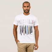 T-shirt Outils de bureau (Devant entier)