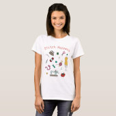 T-Shirt Outils de Couture & de Création sur Mesure (Devant entier)