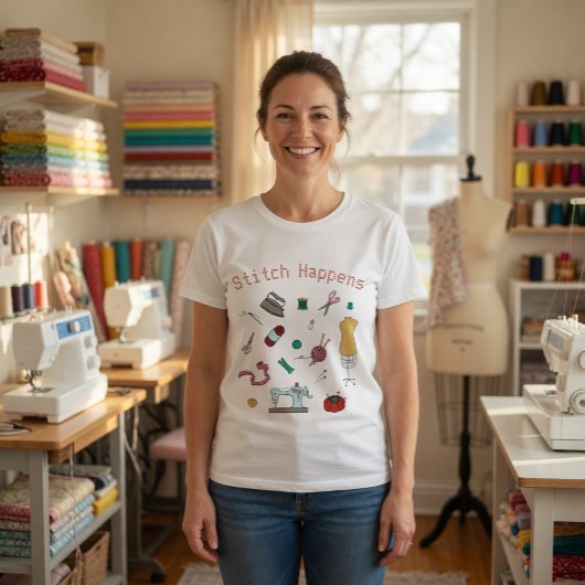 T-Shirt Outils de Couture & de Création sur Mesure