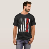 T-shirt Outils de drapeau américain patriotique (Devant entier)