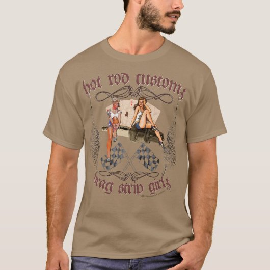 T-shirt Outils de filles de bande d'entrave de hot rod (Devant)