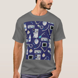 T-shirt Outils de l'ESPACE de commerce BLEUE Anesthésie