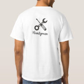 T-shirt Outils de Manoeuvre de Construction Moderne (Dos)