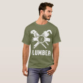 T-shirt Outils de plomberie Pipefather Pipe Journeyman (Devant entier)