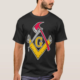 T-shirt Outils de pompier Mens Masonic