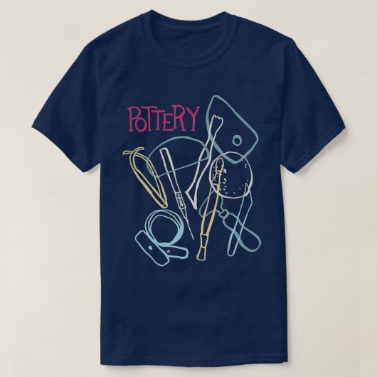 T-shirt Outils de poterie (Design devant)