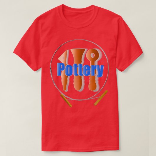 T-shirt outils de poterie 1 (Design devant)