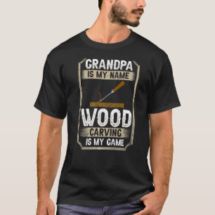 T-shirt Outils de sculpture sur bois pour les hommes Début