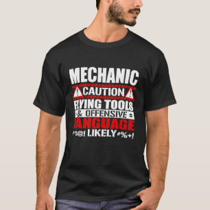 T-shirt Outils de vol de prudence Mécanique linguistique o