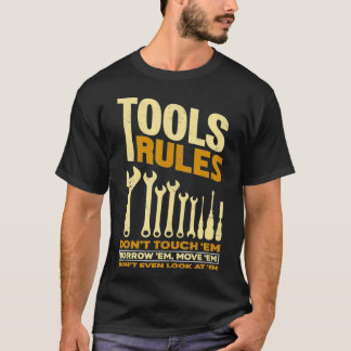 T-shirt Outils Règles Fière Handyman Mécanicien Outil Cade