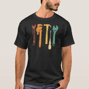 T-shirt Outils rétro Vintage mécanique Fixer les trucs Pre