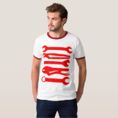 T-shirt Outils - Rouge (Devant entier)