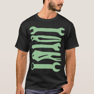 T-shirt Outils - Vert dégradé