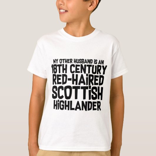 T-shirt Outlander Funny Autre écossais Mari Plaisanterie (Devant)