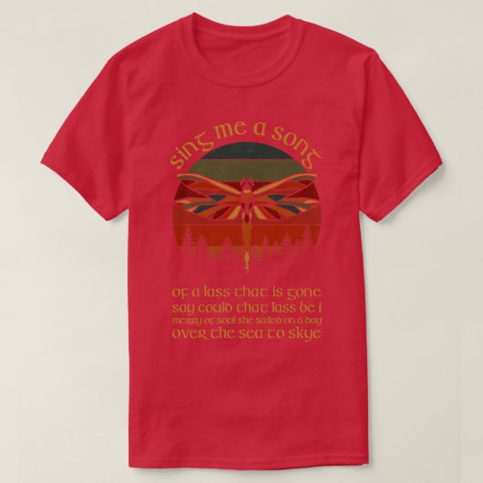 T-shirt Outlander Thème Chantez-Moi Une Chanson Arbres Dra (Design devant)