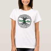 T-shirt Outlandia - arbre avec les lettres vertes (Devant)