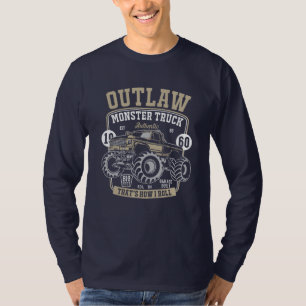 T-shirt Outlaw Monster Truck That’s How I Roll Mens