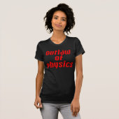 T-shirt Outlaw of Physics - Rouge (Devant entier)