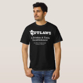 T-shirt Outlaws Restaurant & Bar, Elmhurst, IL (Devant entier)