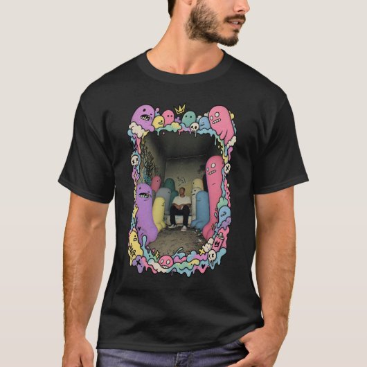 T-shirt Outnumbered by Imaginary Friends (Devant)