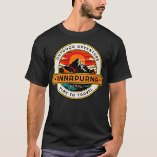T-shirt Outr Adventure Annapurna Mountain Design
