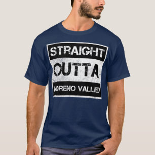 T-shirt Outta Moreno Valley Californie Vintage Di