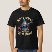 T-shirt Outta Spells But Not Outta Shells Wizard Fantasy  (Devant)