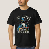 T-shirt Outta Spells But Not Outta Shells Wizard Fantasy  (Devant)