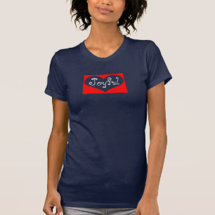 T-shirt ouvert joyeux de coeur