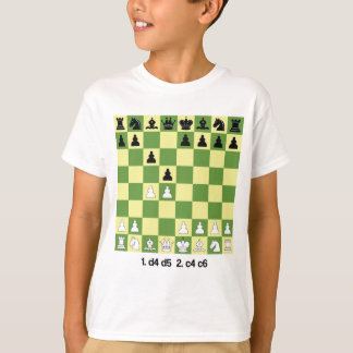 T-shirt Ouverture des échecs de défense slave Chemise Ches