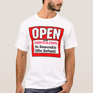T-shirt OUVREZ-VOUS à la négociation