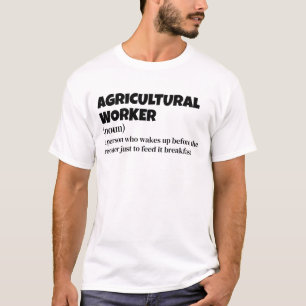 T-shirt Ouvrier agricole - Définition d'emploi drôle