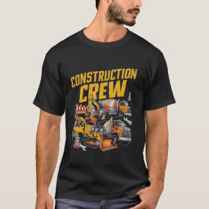 T-shirt Ouvrier de construction excavatrice pour bébé garç