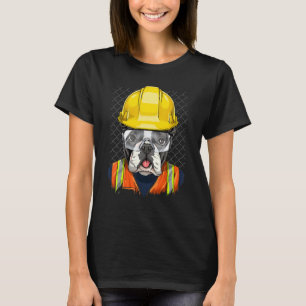 T-shirt Ouvrier de construction Français Bulldog Laboratoi