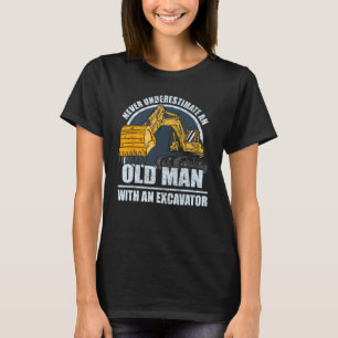 T-shirt Ouvrier de la construction masculine Excavatrice d