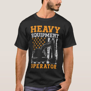 T-shirt Ouvrier de l'opérateur d'équipement lourd du condu