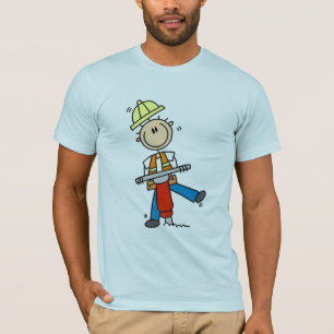 T-shirt Ouvrier du bâtiment avec marteau-piqueur