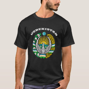 T-shirt Ouzbékistan Armoiries Drapeau souvenir Ouzbeks