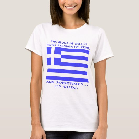 T-shirt Ouzo grec (Devant)
