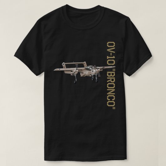 T-shirt OV10 Bronco Warbird Avion (Design devant)