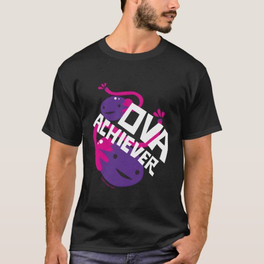 T-shirt Ova Achiever Ovary Obgyn Cancer de l'ovaire (Devant)